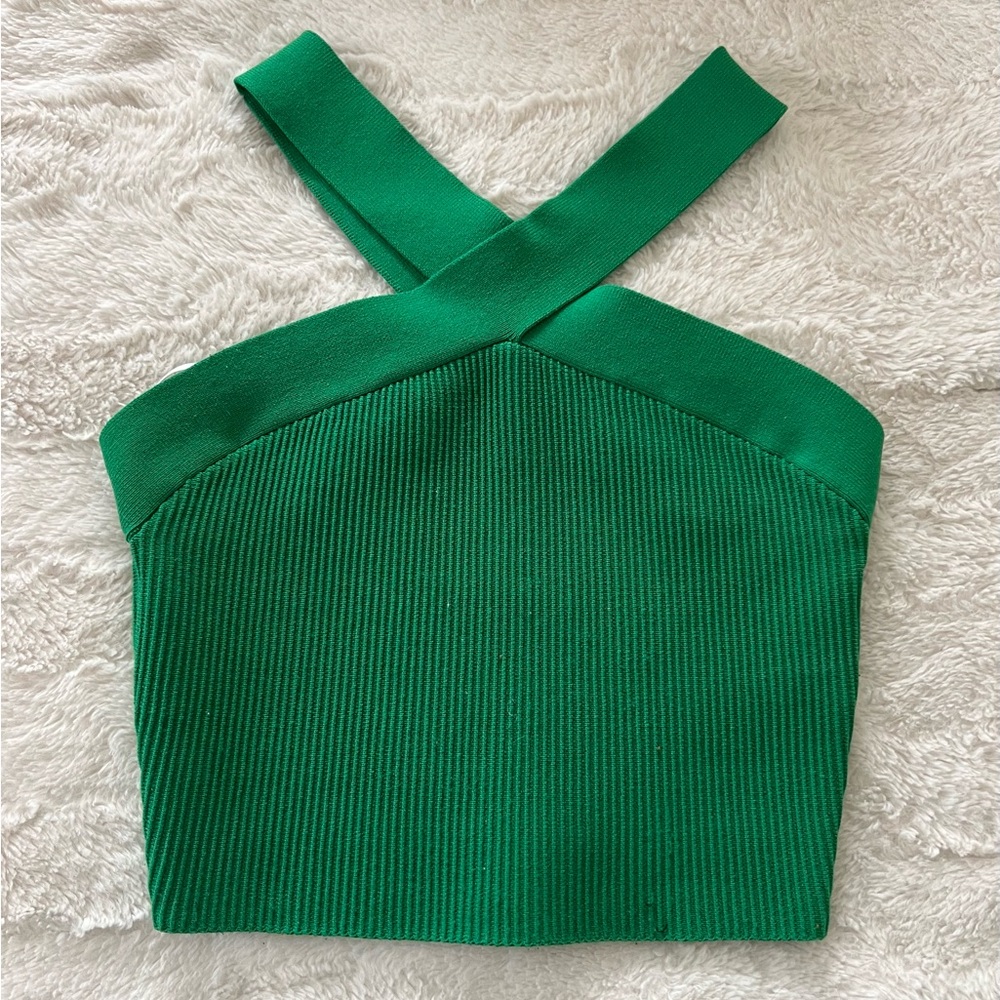 Aritzia Babaton Sculpt Knit Cris Cross Tank